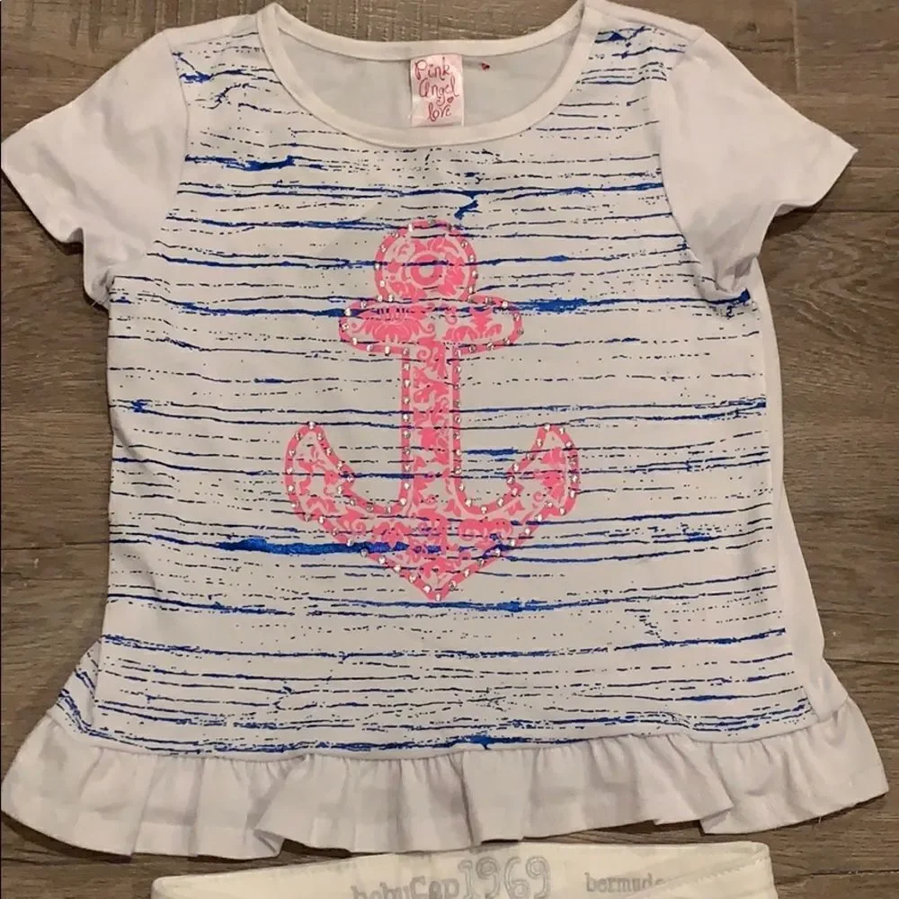 🎉Last deal🎉Girl top & shorts bundle 4